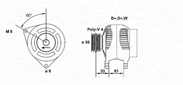 063340003010 MAGNETI MARELLI generátor